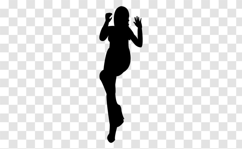 Dancer Flamenco Street Dance Woman - Black And White - Silouhette Transparent PNG