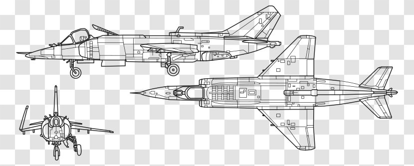 Yakovlev Yak-38 Yak-36 Yak-141 McDonnell Douglas AV-8B Harrier II Aircraft - Jump Jet - View Point Transparent PNG