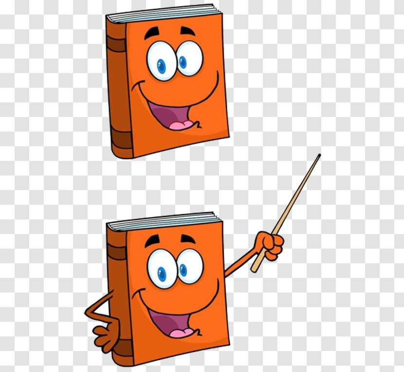 Cartoon Book Royalty-free Clip Art - Orange Transparent PNG