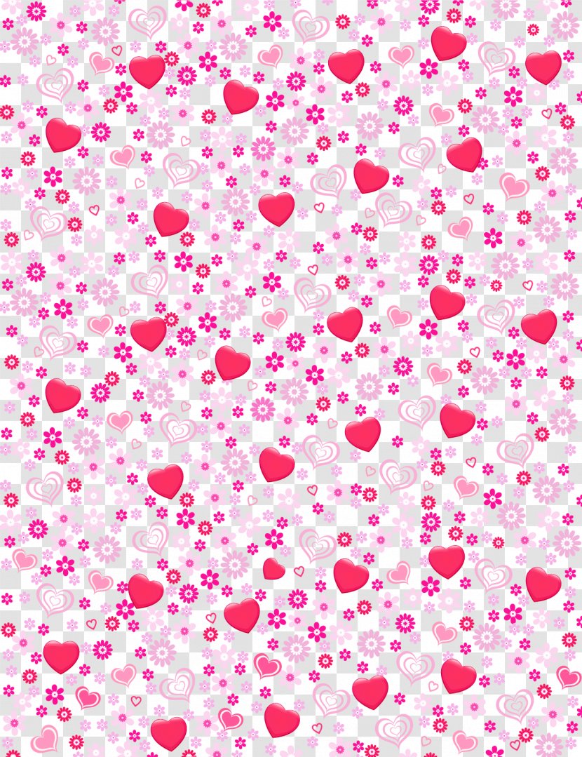 Heart Painted Cartoon Shading - Valentine S Day - Pink Transparent PNG
