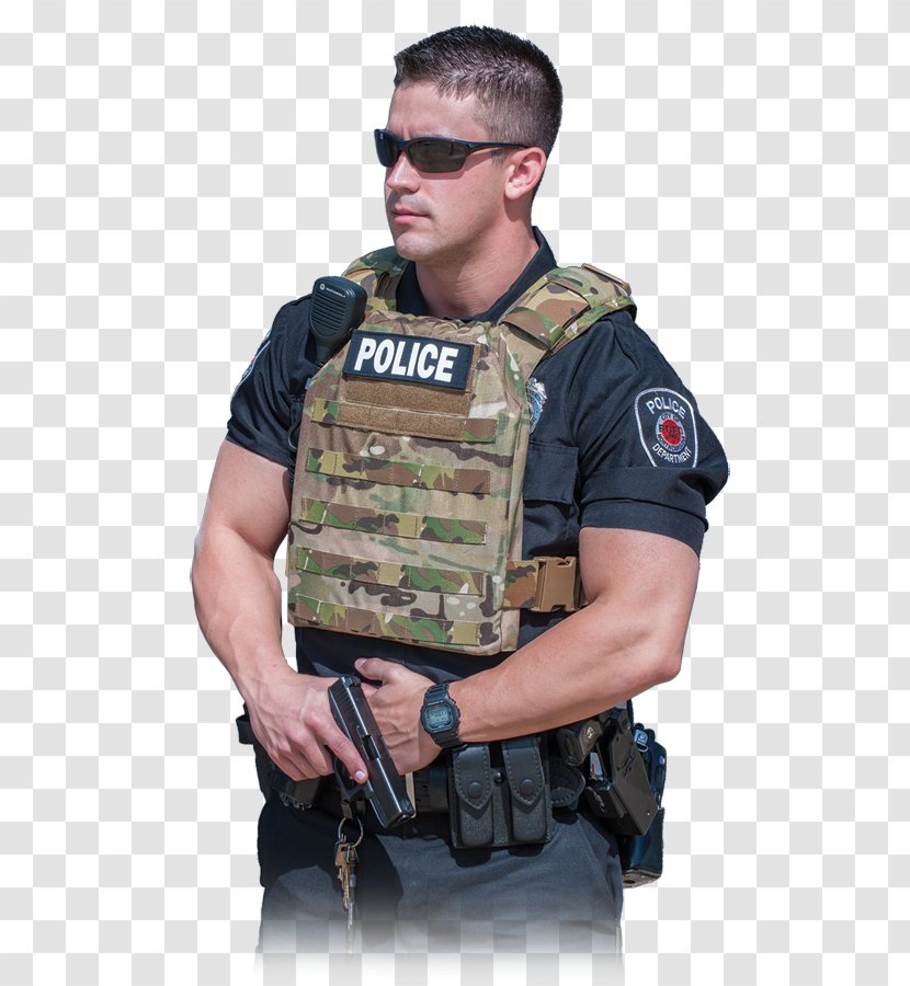 Military Police Officer Active Shooter Soldier Plate Carrier System - Bullet Proof Vests Transparent PNG