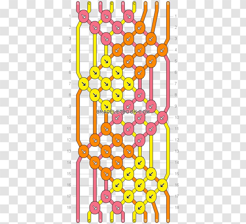 Friendship Bracelet Polka Dot Embroidery Thread Pattern - String - Diamond Transparent PNG