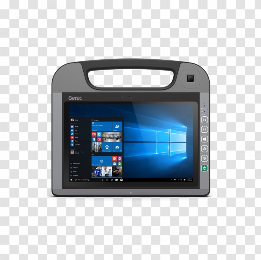 Microsoft Tablet PC Rugged Computer Getac Touchscreen - Mobile Device - Pc Transparent PNG