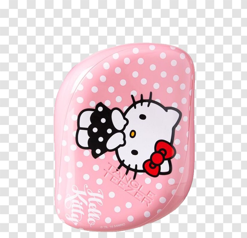 Hello Kitty Comb Hairbrush Tangle Teezer - Fashion - Pink Transparent PNG
