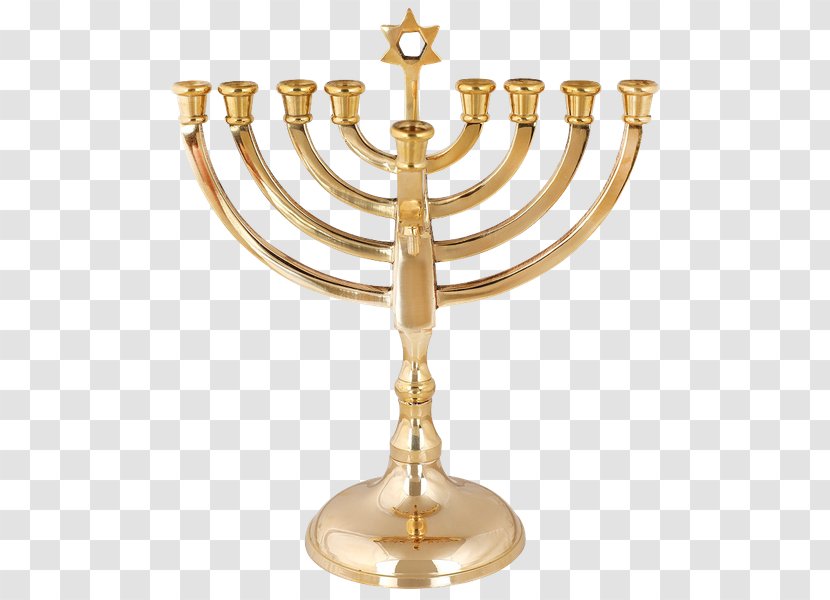 Menorah Hanukkah Judaism Candle Jewish Ceremonial Art - Hamsa Transparent PNG
