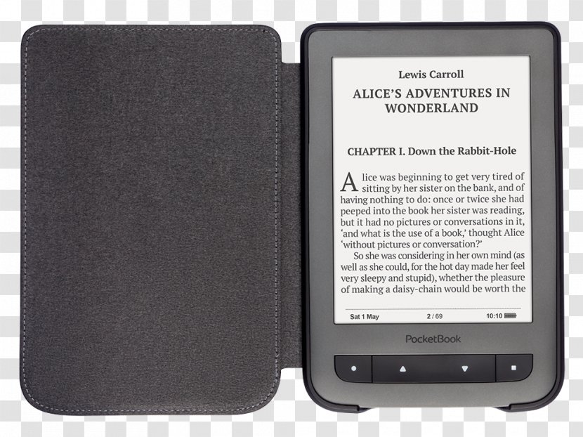 EBook Reader 15.2 Cm PocketBookTouch Lux E-Readers PocketBook International E-book Pocketbook Basic Darkbrown - Case Transparent PNG