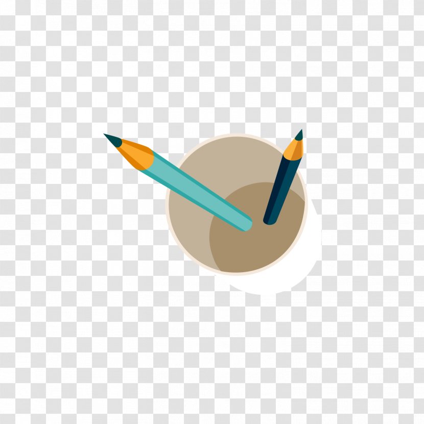 Pencil Stationery - Brush Pot - And Pen Transparent PNG