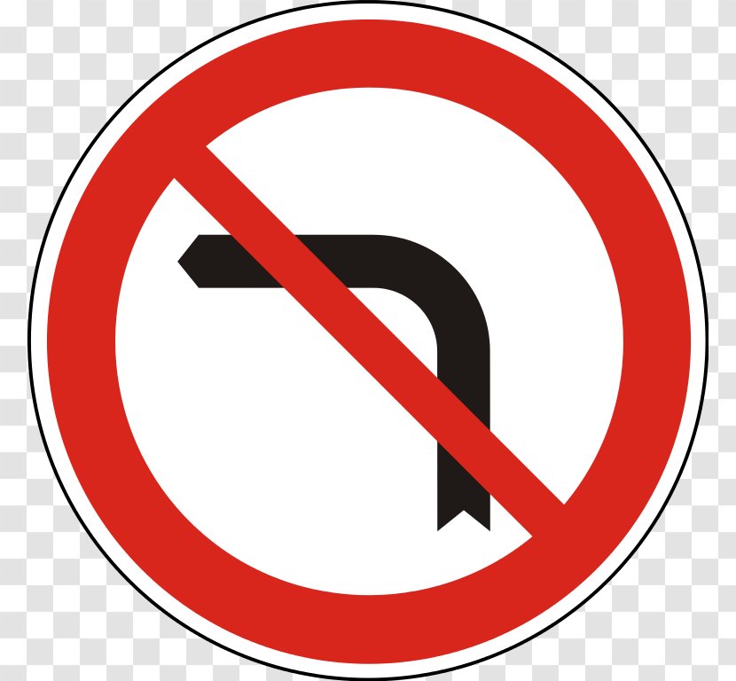 Traffic Sign Road Organization Logo - Prohibitory - Turn The Court Transparent PNG