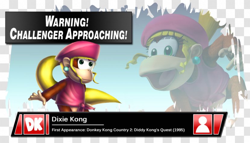 Donkey Kong Country 3: Dixie Kong's Double Trouble! Super Smash Bros. For Nintendo 3DS And Wii U Brawl Melee - King K Rool - Diddy Transparent PNG