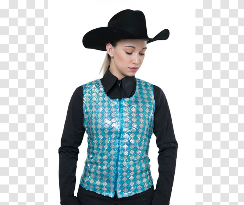 Gilets Clothing Sleeve Jacket Outerwear - Teal - Silver Sequins Transparent PNG
