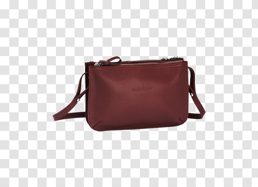 Handbag Leather Longchamp Messenger Bags - Passport Travel Purse Crossbody Transparent PNG
