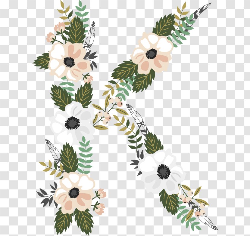 Floral Design Image Letter Art - Plant - Kindred Spirits Transparent PNG