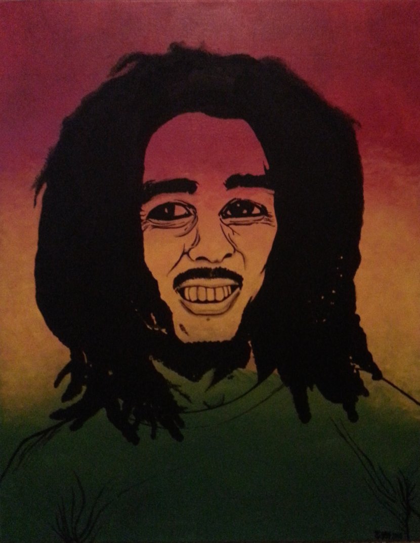 Visual Arts Painting Portrait DeviantArt - Character - Bob Marley Transparent PNG