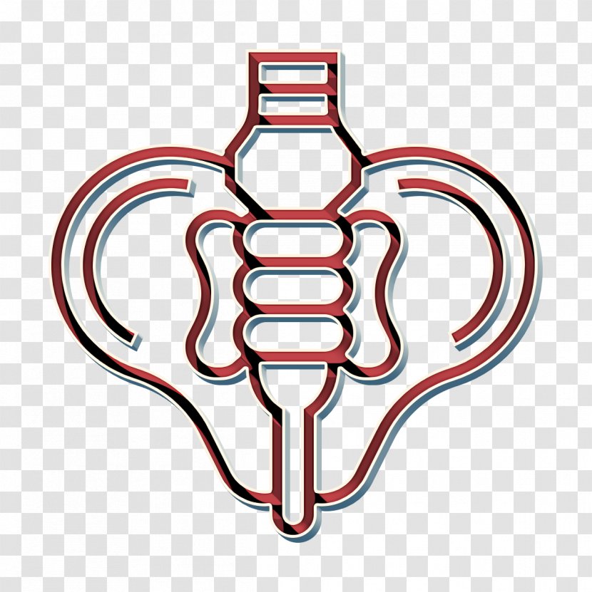 Anatomy Icon Bone Hip - Logo - Emblem Transparent PNG