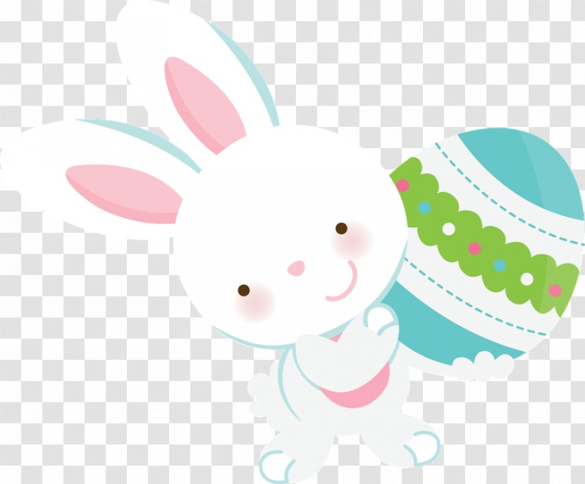 Rabbit Easter Bunny Desktop Wallpaper Clip Art - Scrapbooking Transparent PNG