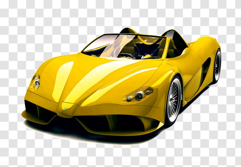 Sports Car - Cdr - Yellow Transparent PNG