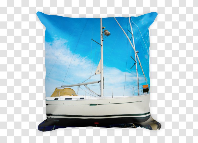 Throw Pillows Sail Cotton Boat - Watercraft - Throwing Cap Transparent PNG