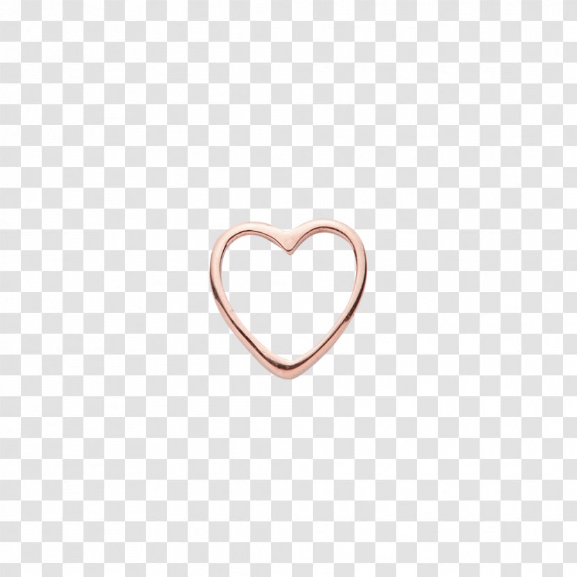 Body Jewellery Silver Ring - Gold Heart Transparent PNG