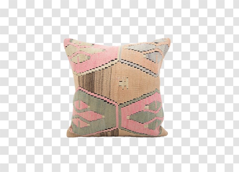 Throw Pillows Kilim Cushion Carpet - Pink Pattern Transparent PNG