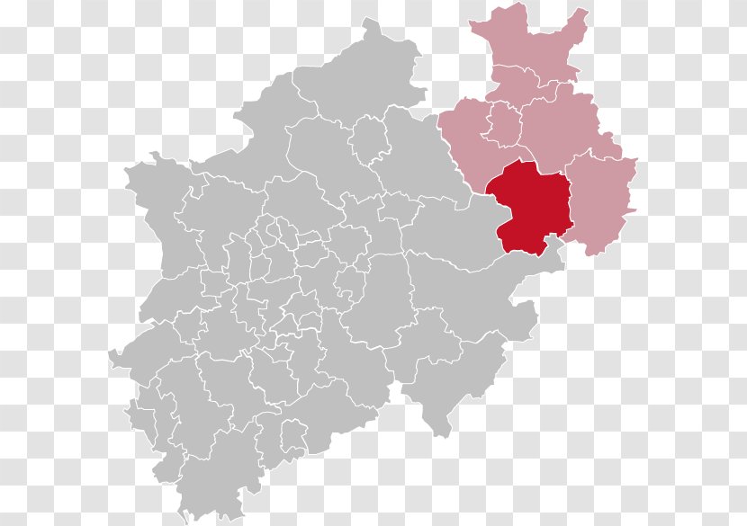 Detmold Recklinghausen Paderborn States Of Germany Map Transparent PNG