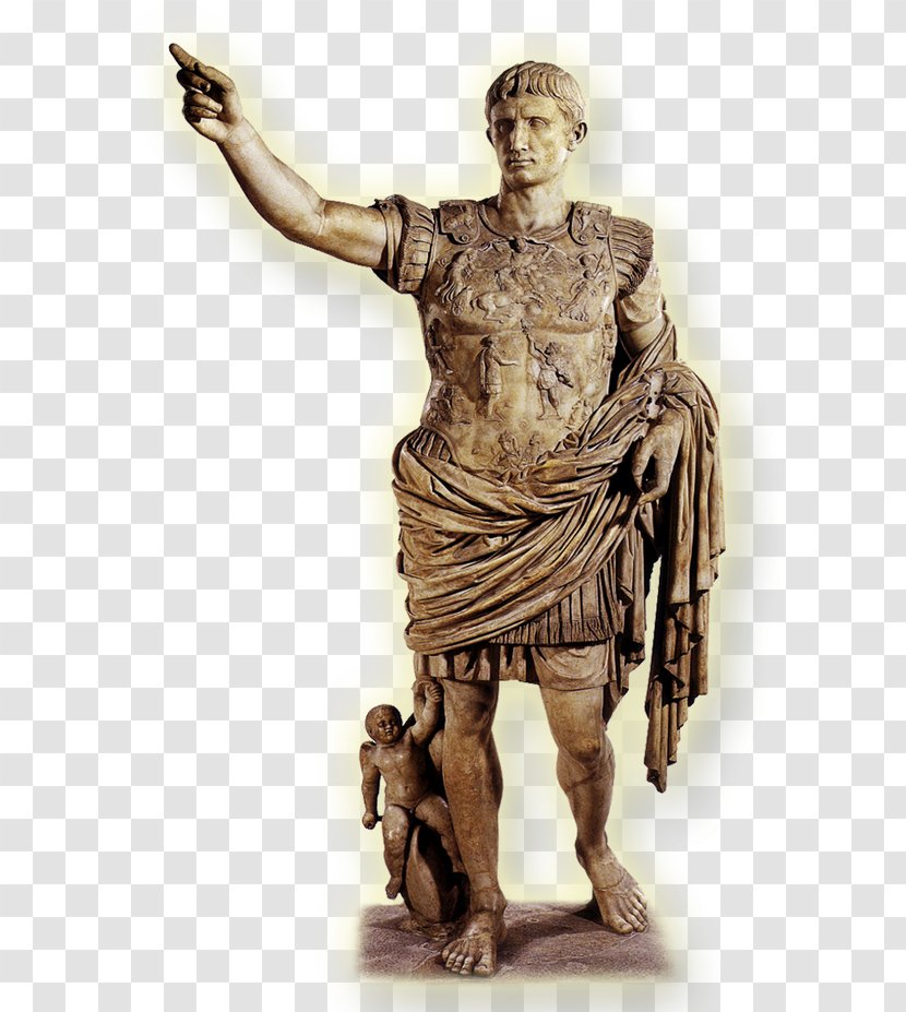 Augustus Of Prima Porta Ancient Rome Roman Empire Emperor - Figurine - ROMAN STATUE Transparent PNG