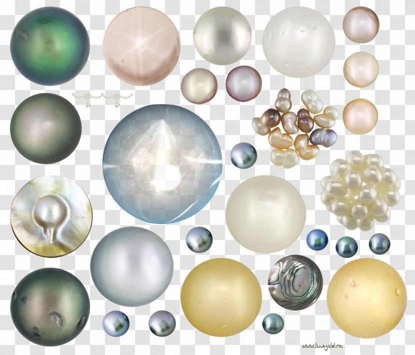 Pearl Gemstone Rhinestone Bead Clip Art - Jewels Clipart Transparent PNG