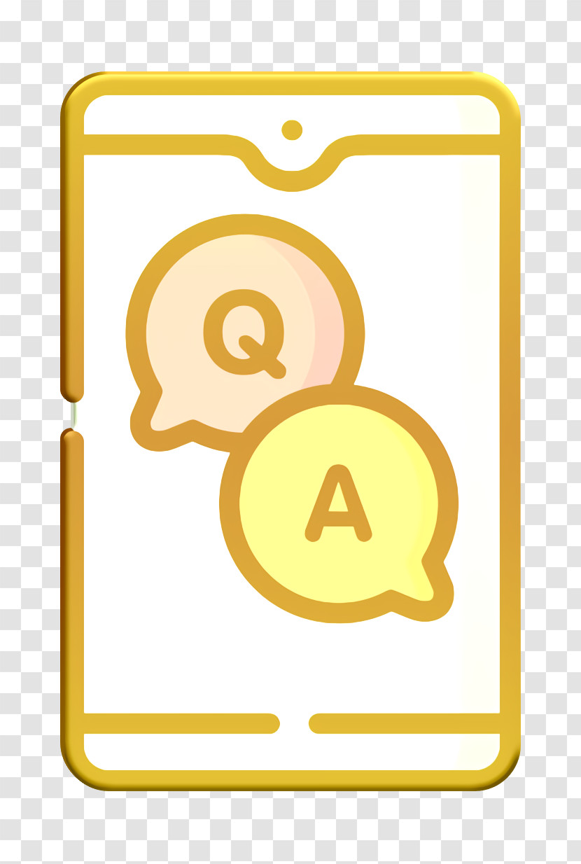Question Icon Smartphone Icon Online Learning Icon Transparent PNG