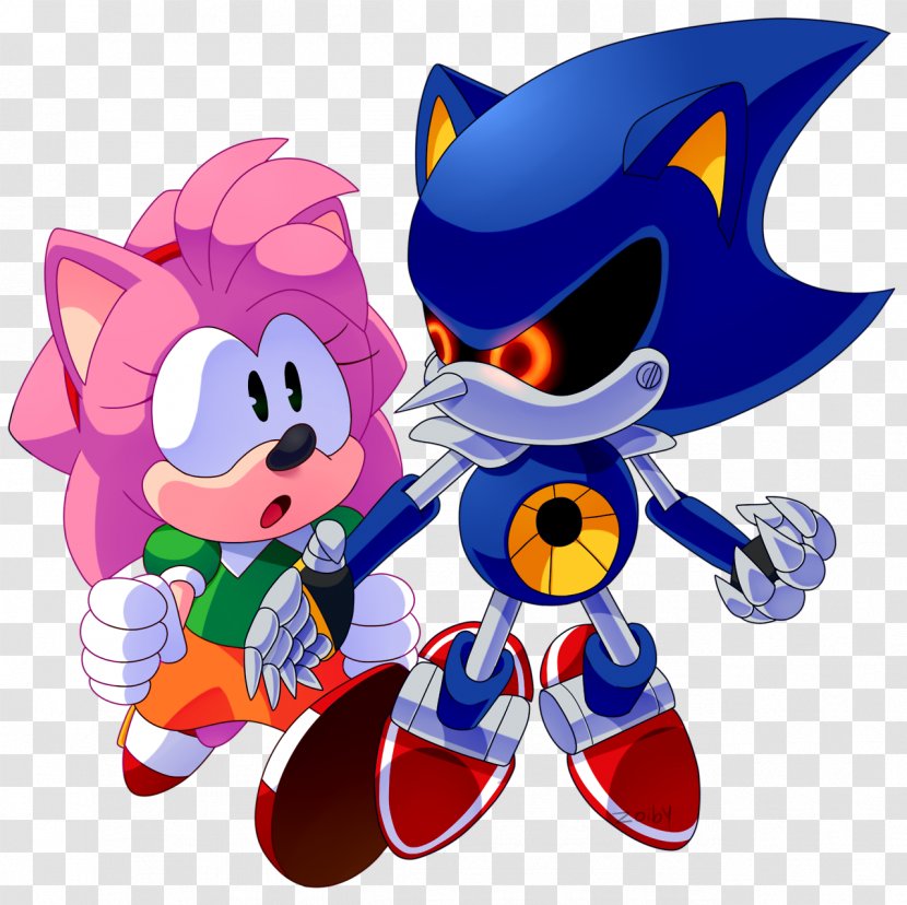 Sonic CD Amy Rose Metal The Hedgehog 3 Chaos - Sega Allstars Racing Transparent PNG