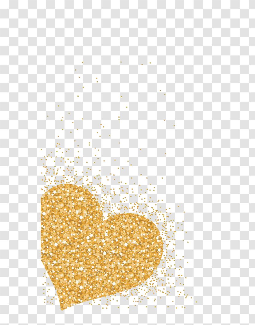 Heart Wallpaper Group Gold - Yellow - Loving Type Transparent PNG