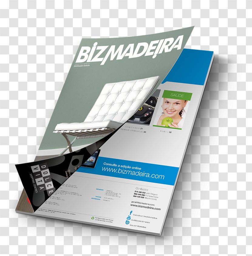 Magazine Advertising Mockup - Madeira Island - Revistas Transparent PNG
