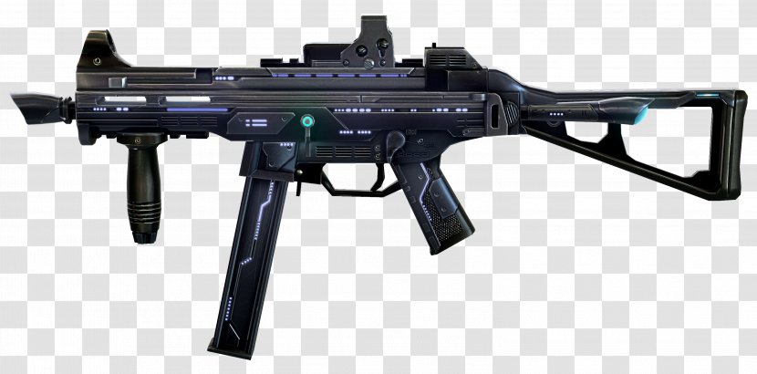 Heckler & Koch UMP Firearm .45 ACP Submachine Gun - Flower - Weapon Transparent PNG