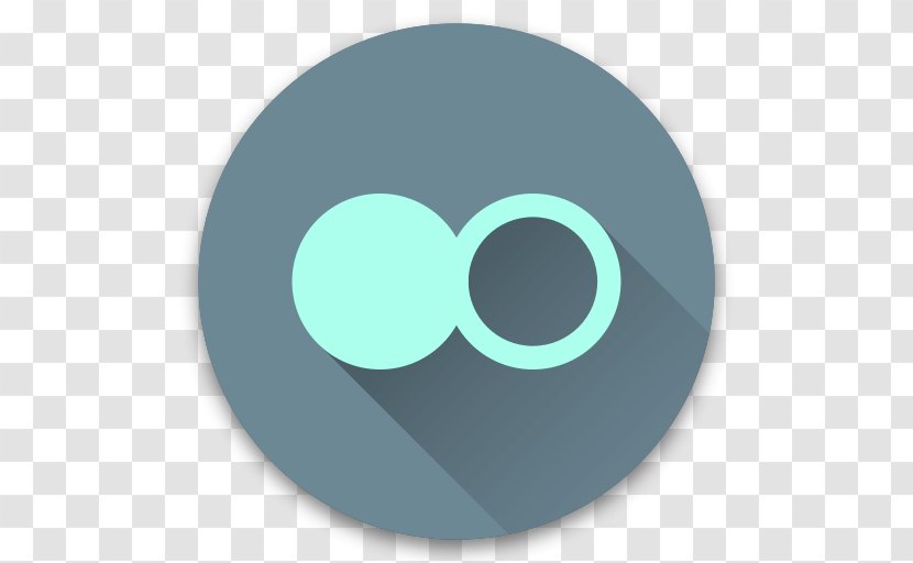 Goggles Circle Font - Teal Transparent PNG