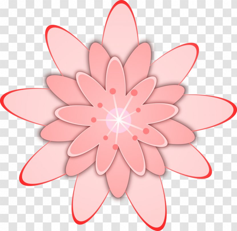 Pink Flowers Free Clip Art - Floral Design - Flor Transparent PNG