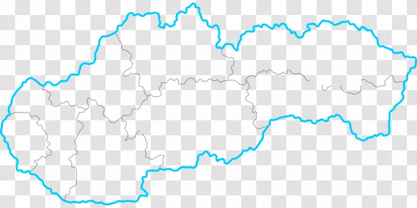 Map Line Point Slovakia - Water Transparent PNG