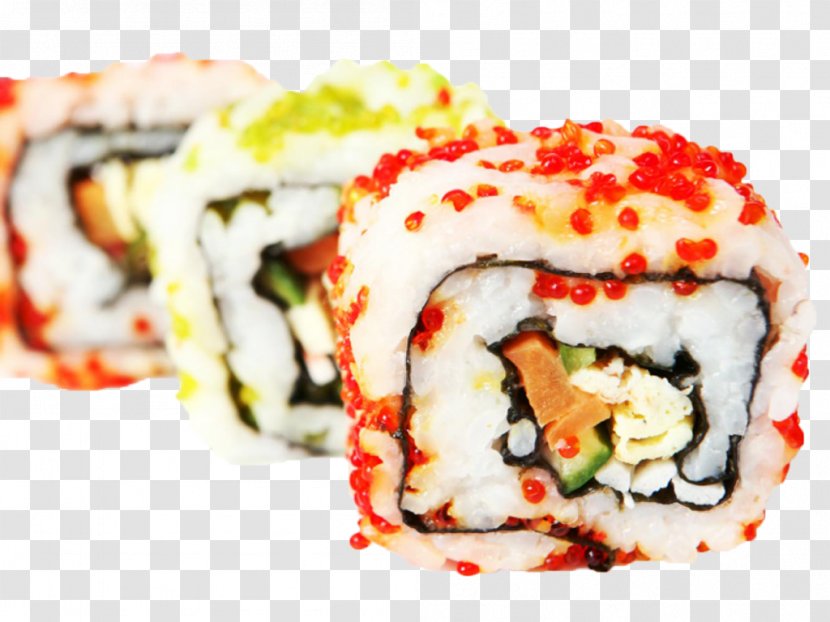 Sushi Japanese Cuisine California Roll Seafood - Sashimi - Image Transparent PNG