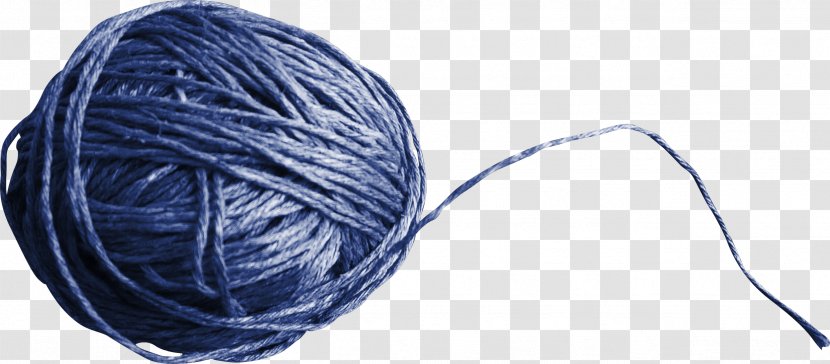 Yarn Wool Gomitolo Rope - Woolen - Pretty Blue Ball Of Transparent PNG