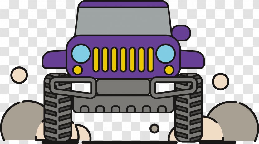 Car Jeep - Purple Transparent PNG