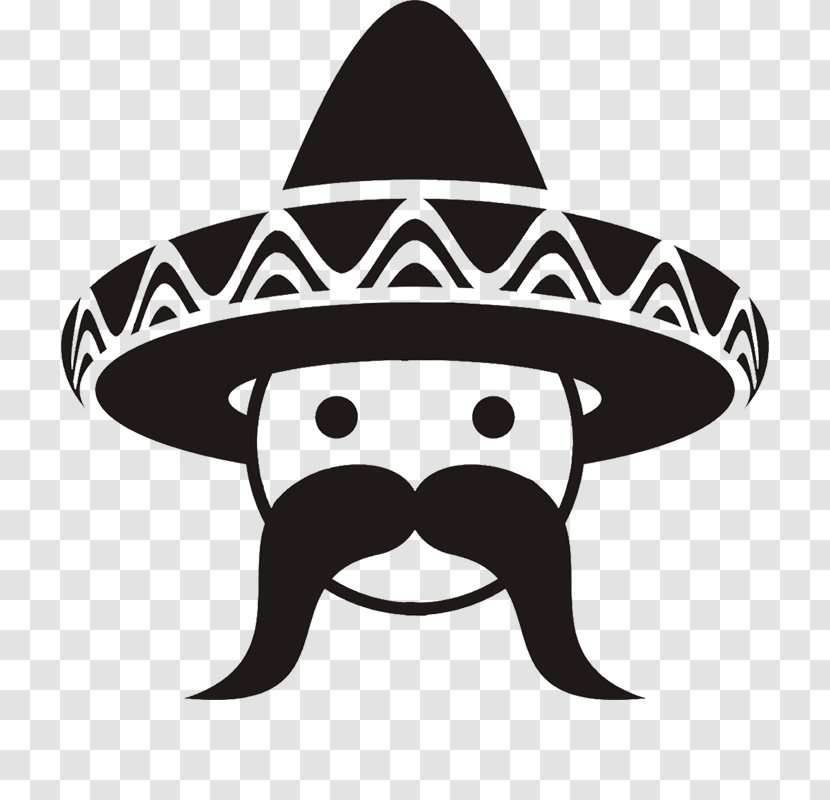 Sombrero Stock Photography Hat - Black And White Transparent PNG