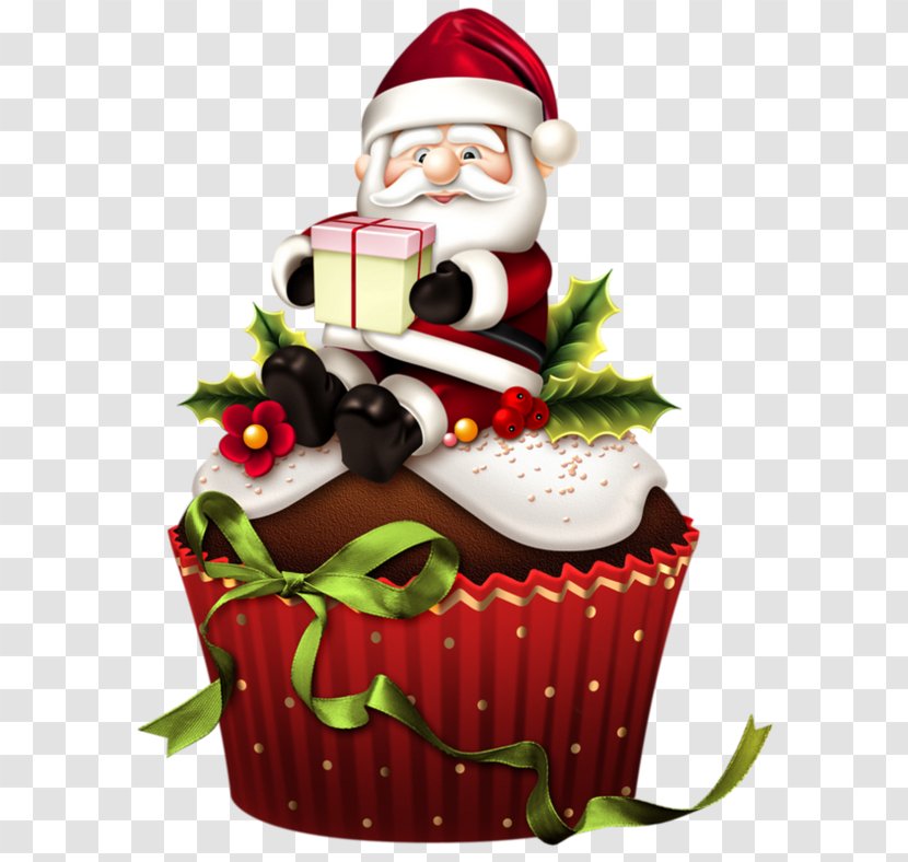 Cupcake Christmas Cake Recipes - Festive Atmosphere Transparent PNG