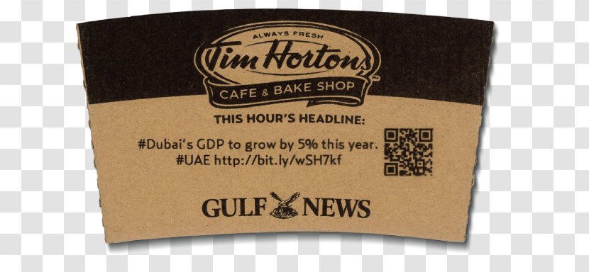 Coffee Cup Sleeve Cafe Tim Hortons - Fresh Transparent PNG