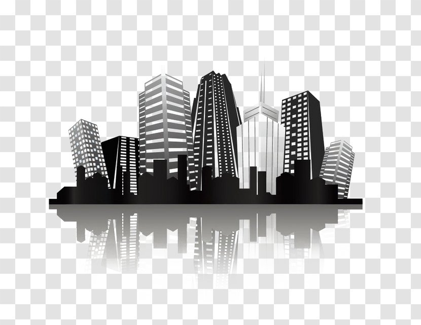 Silhouette Stock Illustration City - Royalty Free - Skyscrapers Transparent PNG