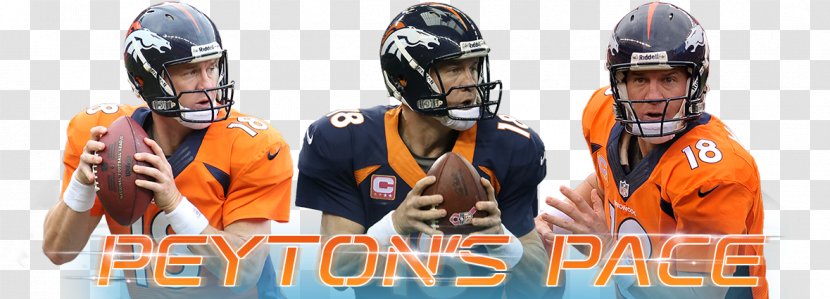 American Football Protective Gear Team Sport - Headgear - Peyton Manning Transparent PNG