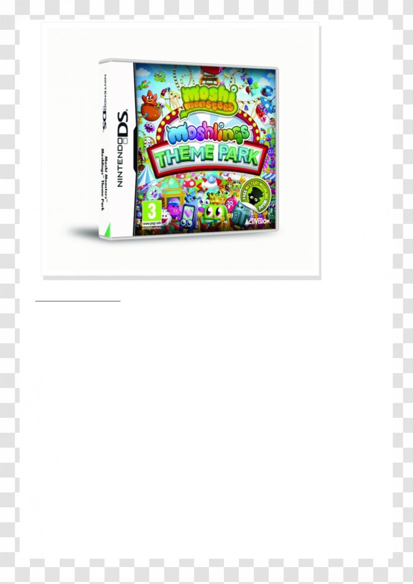Moshi Monsters Moshlings Theme Park Nintendo 3DS Technology Font - Multimedia Transparent PNG