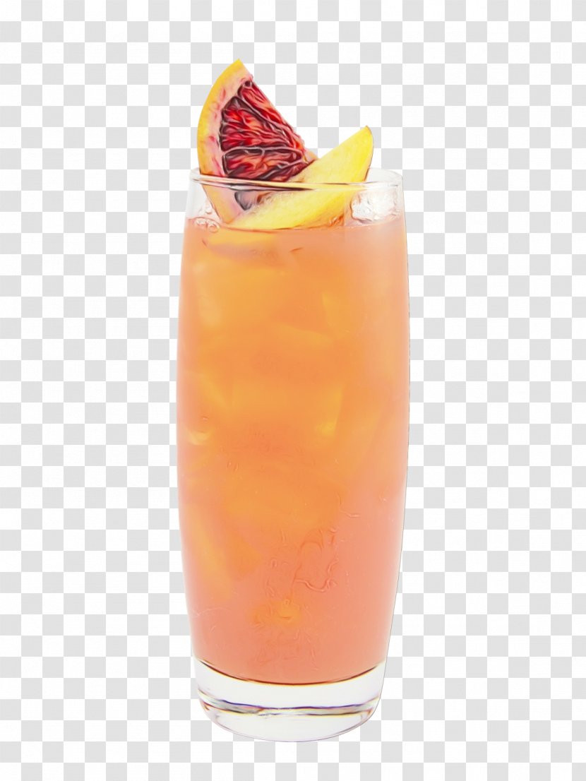 Beach Cartoon - Tequila Sunrise - Orange Liqueur Transparent PNG