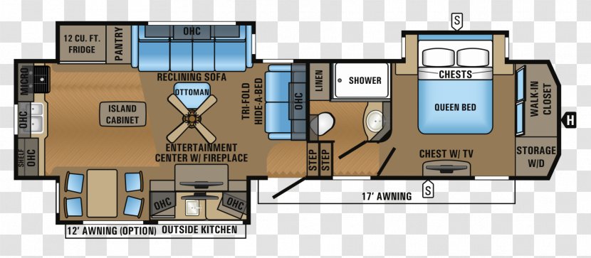 Floor Plan Jayco, Inc. House Campervans - Fifth Wheel Coupling Transparent PNG