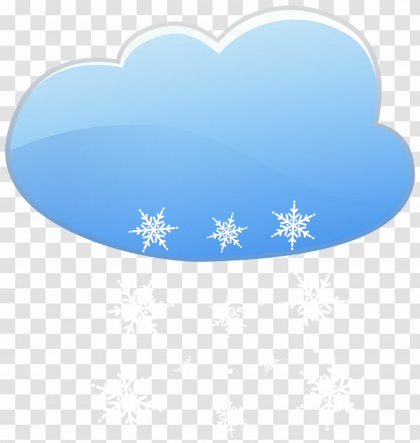 Cloud Snow Weather Clip Art - Heart Transparent PNG