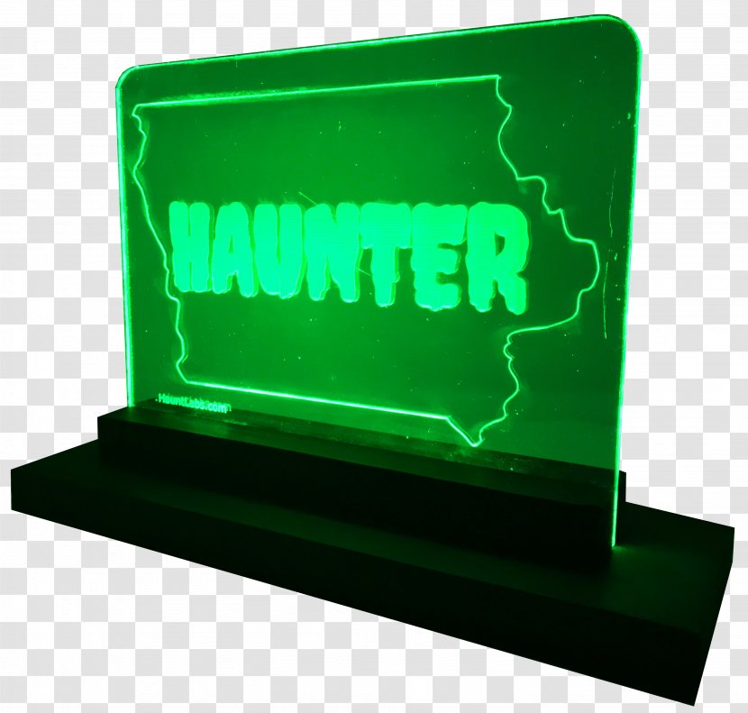 Haunter California Alaska Arkansas Arizona - Illuminated Sign Transparent PNG