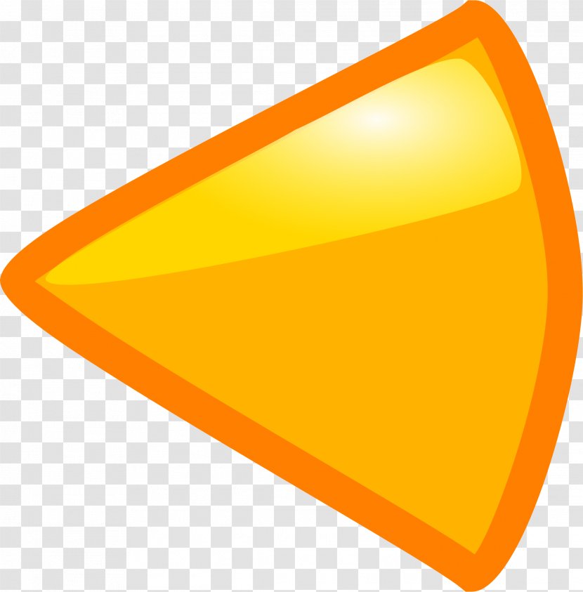 Arrow Triangle Symbol - Yellow - Crab Transparent PNG