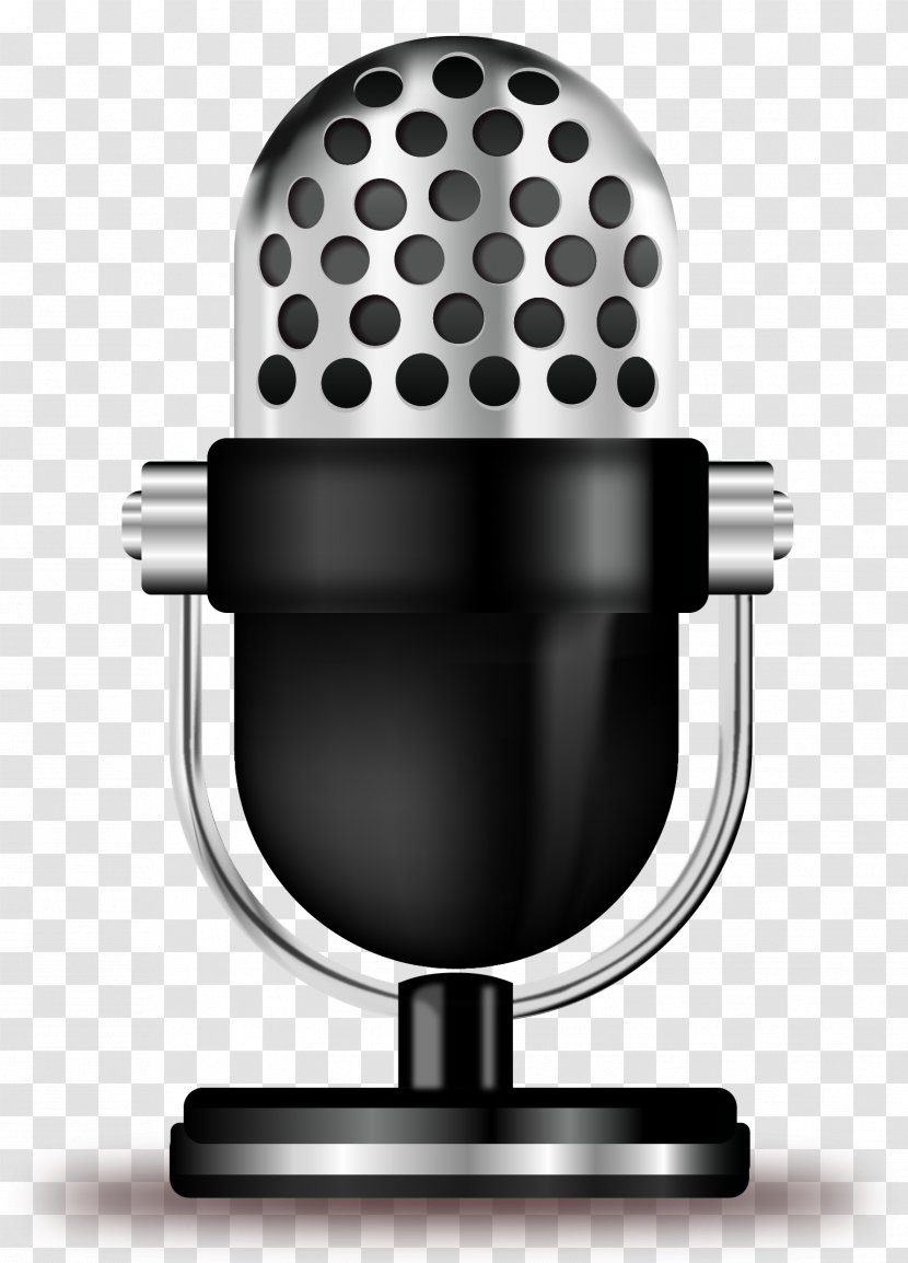 Argentina Radio Station Internet Cuxf1a Jingle - Flower - Vector Hand-painted Microphone Transparent PNG