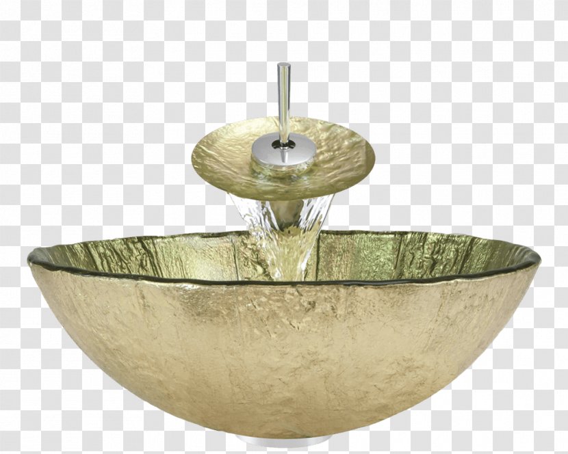 Bowl Sink Bathroom Glass Tap - Gold Number Transparent PNG